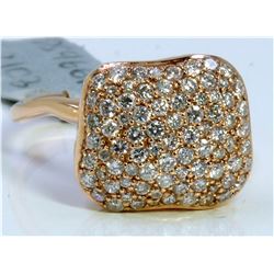 14K ROSE GOLD RING 4.40GRAM DIAMOND 1.15CT