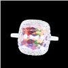 Image 1 : 11.18CT NATURAL MORGANITE 14K W/G RING