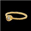 Image 1 : 0.13CT NATURAL DIAMOND 14K YELLOW GOLD RING