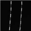 Image 1 : 18K White Gold And Diamond Dangling Earring Round Shape Diamond-0.53ct Weight-3.62 Grams