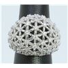 Image 1 : 14K WHITE GOLD RING 11.10GRAM DIAMOND 0.91CT