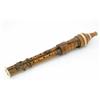 Image 1 : A John Simpson boxwood double flageolet, London circa 1840, ivory mounted with silver keys and tw...