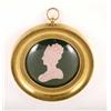 Image 1 : An early 19th century wax portrait relief bust of a lady by Gaetano Monti, in pink wax signed 'Ga...