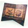 Image 1 : A mid 19th century Tunbridge-ware book stand, the rosewood stand with each side inlaid with folia...