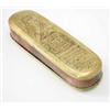 Image 1 : A Dutch brass tobacco box, circa 1740's, one side engraved with William IV of Orange, the other w...