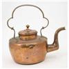 Image 1 : A large 19th century copper kettle, with bell metal loop handle, 16 ins....
