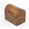 Image 1 : An early Victorian walnut tea caddy, with domed cover and twin partitions, 7 ins....