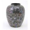 Image 1 : A Poole pottery lustre vase, of ovoid shape, streaked with scattered iridescence against a black...