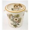 Image 1 : A George Jones creamware bedroom pail, printed and enamelled with Overton pattern, PODR 1883, 11....