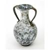 Image 1 : A Doulton stoneware 2-handled vase, designed by Ethel Beard, circa.1890, decorated with mottled g...
