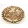 Image 1 : A late Satsuma dish, with petaled rim, decorated with a panel of figures on a terrace, 15.5ins...