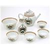 Image 1 : A Chien Lung export armorial tea set, comprising globular tea-pot and cover, sparrow-beak jug, fo...