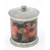 Image 1 : A Moorcroft for Liberty Tudric tobacco jar, circa 1920, decorated in Pomegranate pattern in shade...