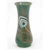 Image 1 : A Moorcroft Peacock vase, circa 1989, designed by Sally Tuffin for Liberty, decorated in shades o...