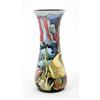 Image 1 : A Moorcroft Martinique vase, of waisted form with flared rim, late 1990's, decorated throughout i...