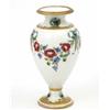 Image 1 : A Moorcroft Macintyre 18th century pedestal vase, circa 1908, decorated with floral swags of rose...