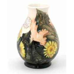 A 1991 Moorcroft limited edition dandelion vase, designed by Sally Tuffin, no. 235 of 250, impres...