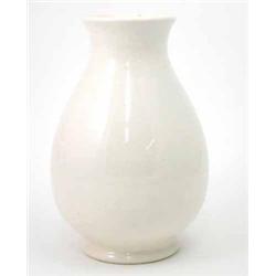 A Moorcroft white ground baluster vase, circa 1928-1945, with flared rim, impressed facsimile sig...