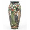 Image 1 : A Moorcroft Holly Hatch ovoid vase, with everted rim, late 1990's, decorated in shades of blue, g...