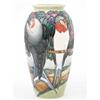 Image 1 : A Moorcroft Limited Edition New Swallows ovoid vase, with everted rim, late 1990's, designed by R...