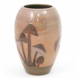 A Moorcroft Fairy Ring ovoid vase, circa 1991, decorated in shades of brown, puce and light turqu...