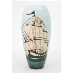 A Moorcroft Limited Edition HMS Sirius Bicentenary ovoid vase, late 1980's, designed by Sally Tuf...