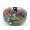 Image 1 : A Moorcroft Anemone bowl and cover, circa 1960, decorated in shades of pink, blue and green again...