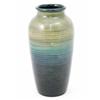 Image 1 : A Moorcroft 'Natural Pottery' vase, with flared rim, circa 1940, crafted with a typical 'ribbed'...