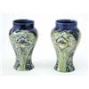 Image 1 : A good pair of Moorcroft Macintyre Florian ware vases, circa 1898 - 1905, decorated with an early...