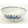 Image 1 : An 18th century Worcester fruit bowl, painted with islands and shrubs in underglaze blue, circa 1...
