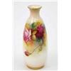 Image 1 : A Royal Worcester vase, painted with roses and leaves, signed Millie Hunt, shape 2491, date code...