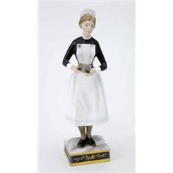 A Royal Worcester figure, A Sister from University College Hospital, a limited edition, figure st...