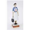 Image 1 : A Royal Worcester figure, British Red Cross Society V.A.D. Member, a limited edition, standing in...