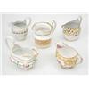Image 1 : Five various porcelain milk jugs, Derby, Spode and Minton in early 19th century bone china, two i...