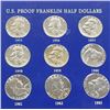 Image 1 : US proof Franklin half dollar set