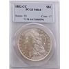 Image 1 : Morgan Silver Dollar 1882 CC  MS 64.