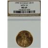 Image 1 : 1999 W  Gold Eagle 10$ with W MS69