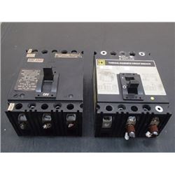 Square D 100A Circuit Breakers, 2  Total