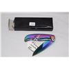 Image 1 : 1 - Multi Color 3" Lock Blade .440 Steel