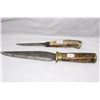Image 1 : 2 - Vintage Hand Made Knives, 1 with Antler Handle