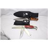 Image 1 : 2 Winchester Knives 1- Fixed Blade and 1 - Multi Blade Both in Sheaths