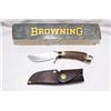 Image 1 : BROWNING Skinner Knife with Leather Sheath and Box