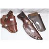 Image 1 : 3 Leather Sheaths 1 Buck