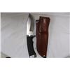 Image 1 : KATZ Hunting Knife Leather Sheath USA