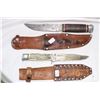 Image 1 : 2 Vintage Hunting Knives with Sheaths MID