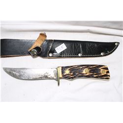 Hunting Knife Imperial USA Leather Sheath