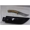 Image 1 : Homemade Knife Antler Handle Leather Sheath