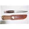 Image 1 : Hunting Knife and Leather Sheath