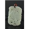 Image 3 : Chinese 18th C. Fine White Jade Carved Pendant