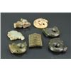 Image 1 : 7 Pc Chinese Jade Carved Pendants